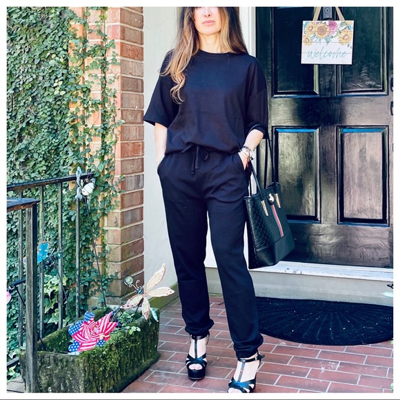 Short Sleeves Lounge Fabulous Jogger set - Picture 3 of 9